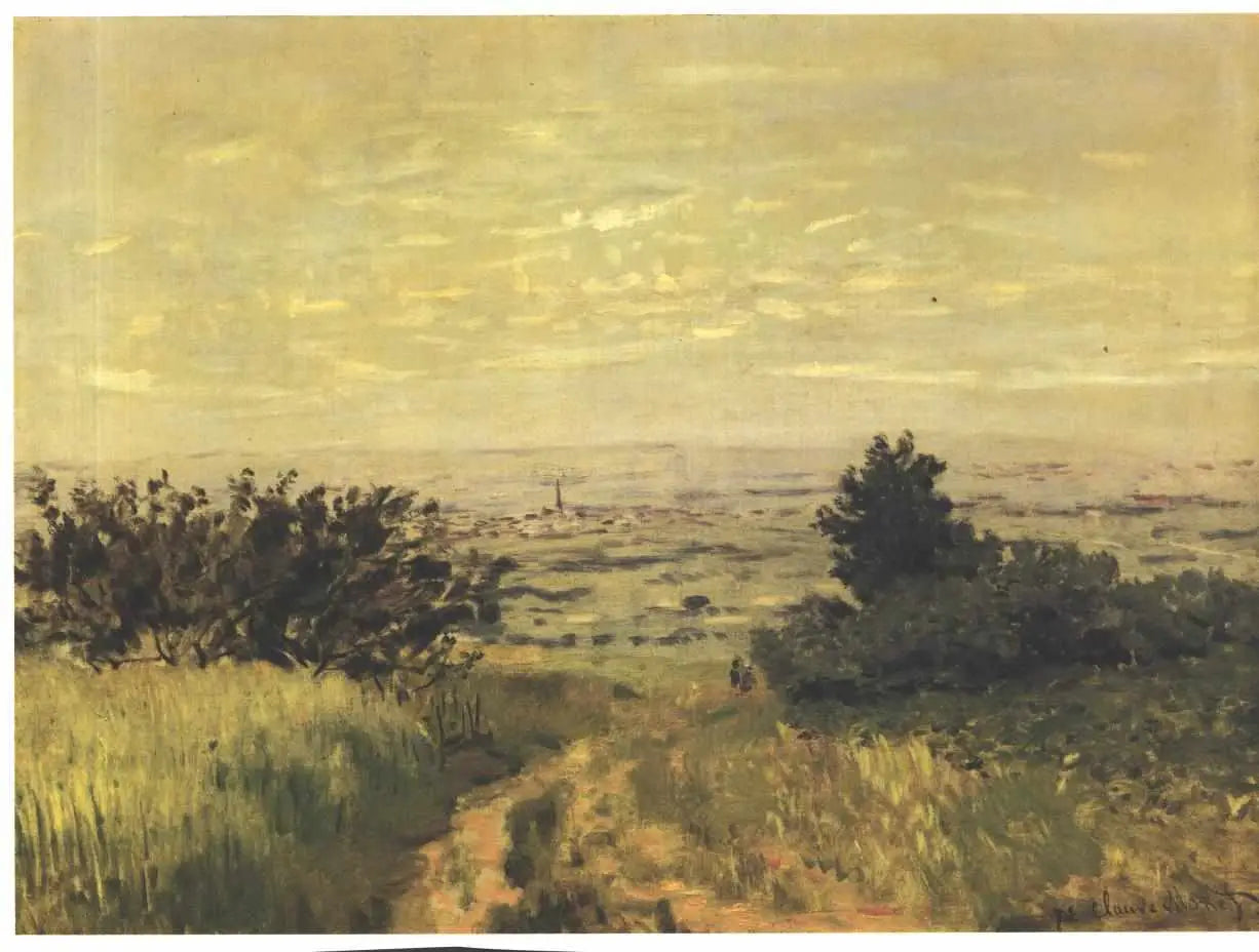 Vue de plaine à Argenteuil, coteaux de Sannois - Claude Monet image 1 reproduction artisanale de tableau