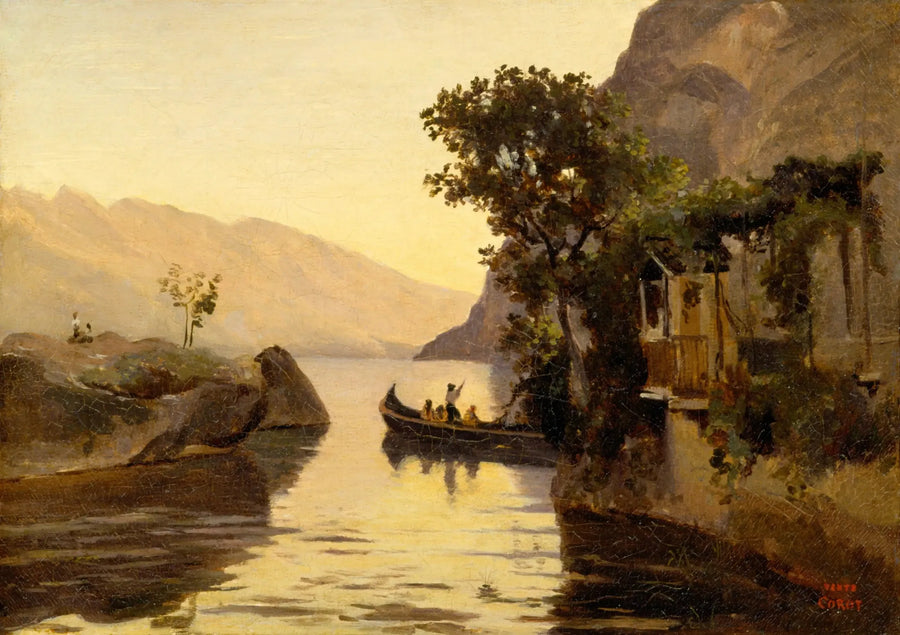 Blick auf Riva, Italienischer Tirol - Jean-Baptiste Camille Corot