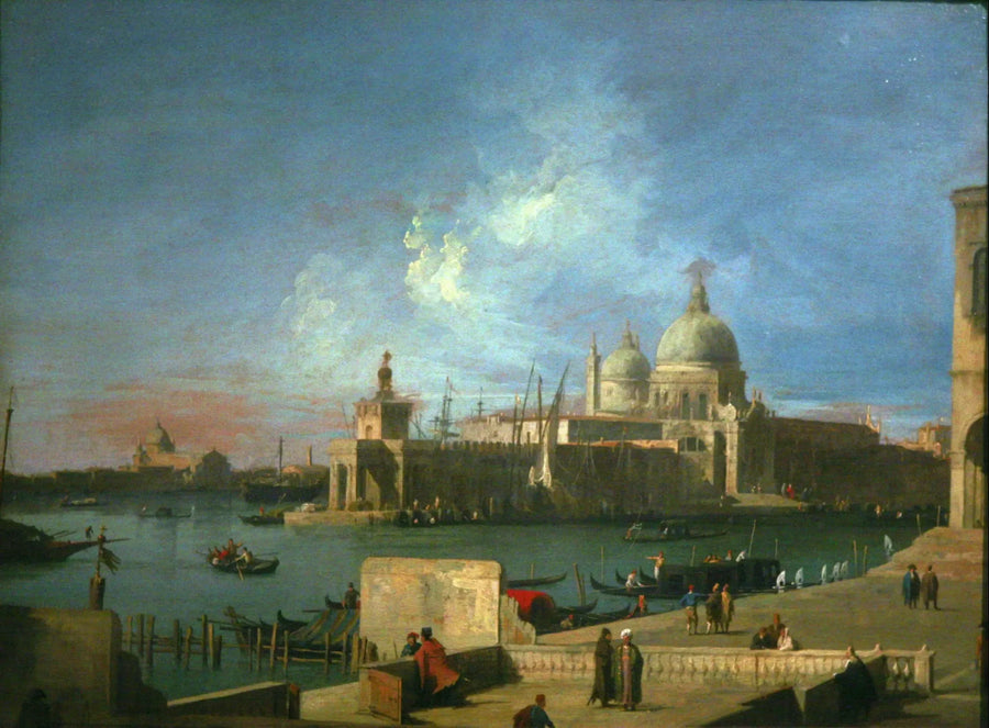 Blick auf Santa Maria della Salute, vom Eingang des Grand Canal - Canaletto