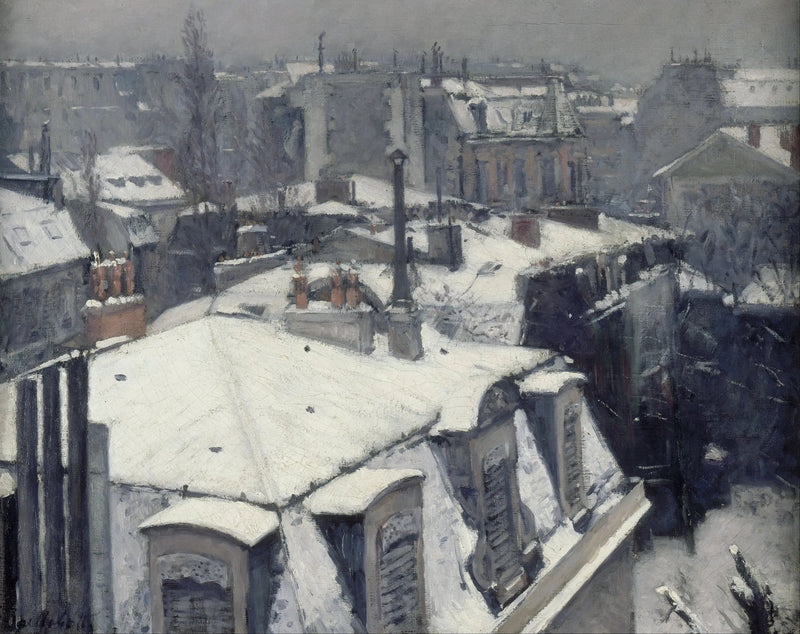 Dachansicht - Gustave Caillebotte