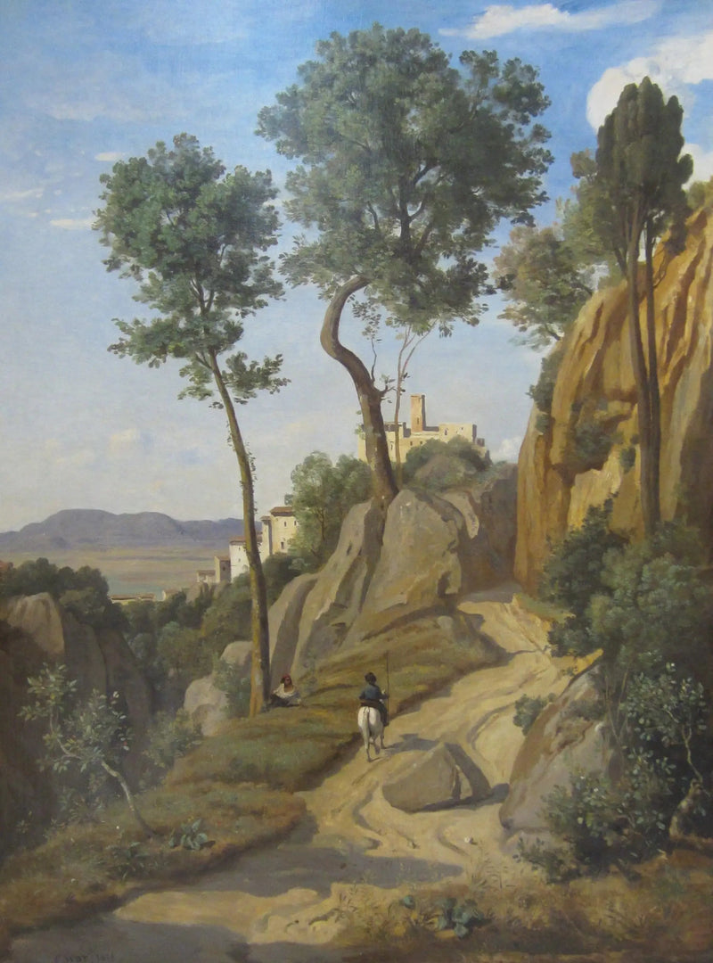 Blick auf Volterra - Jean-Baptiste Camille Corot