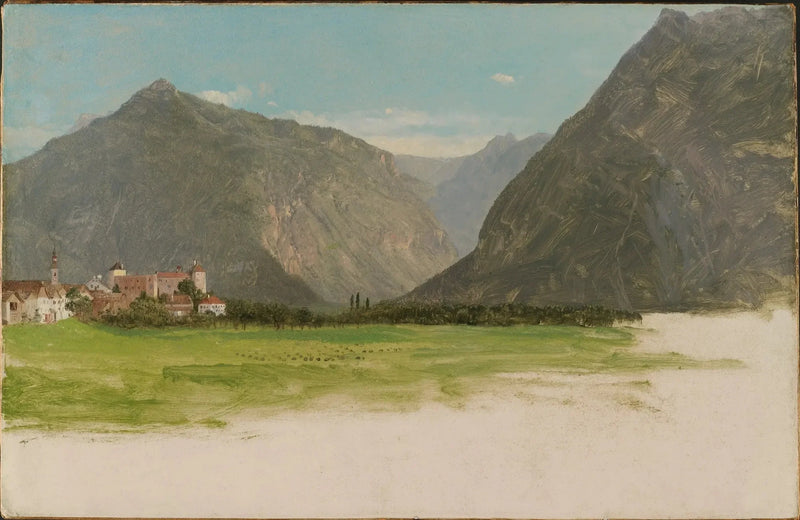 Blick auf Wimmis, Simmental-Tal, Schweiz - Frederic Edwin Church