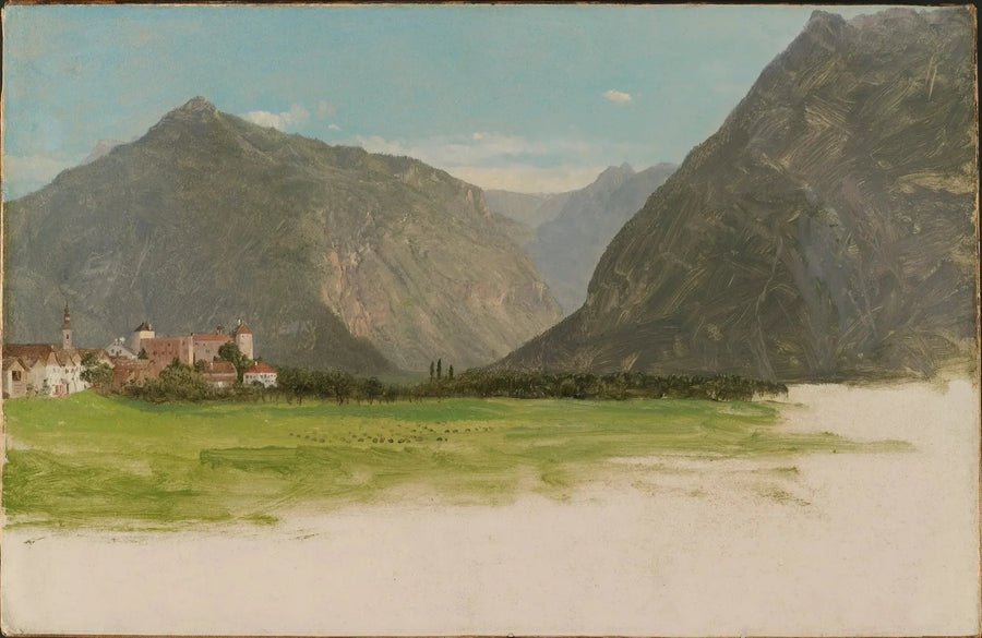 Blick auf Wimmis, Simmental-Tal, Schweiz - Frederic Edwin Church