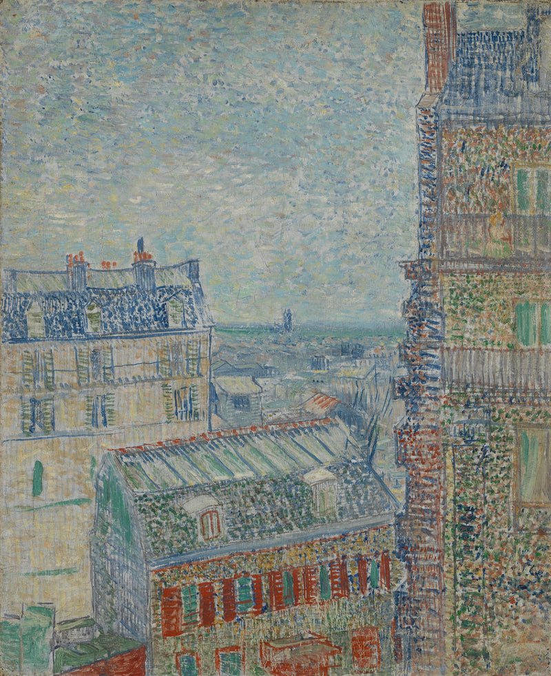 Blick ins Atelier des Künstlers, Rue Lepic - Vincent van Gogh