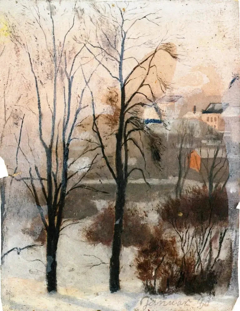Aussicht von Fossveien - Edvard Munch