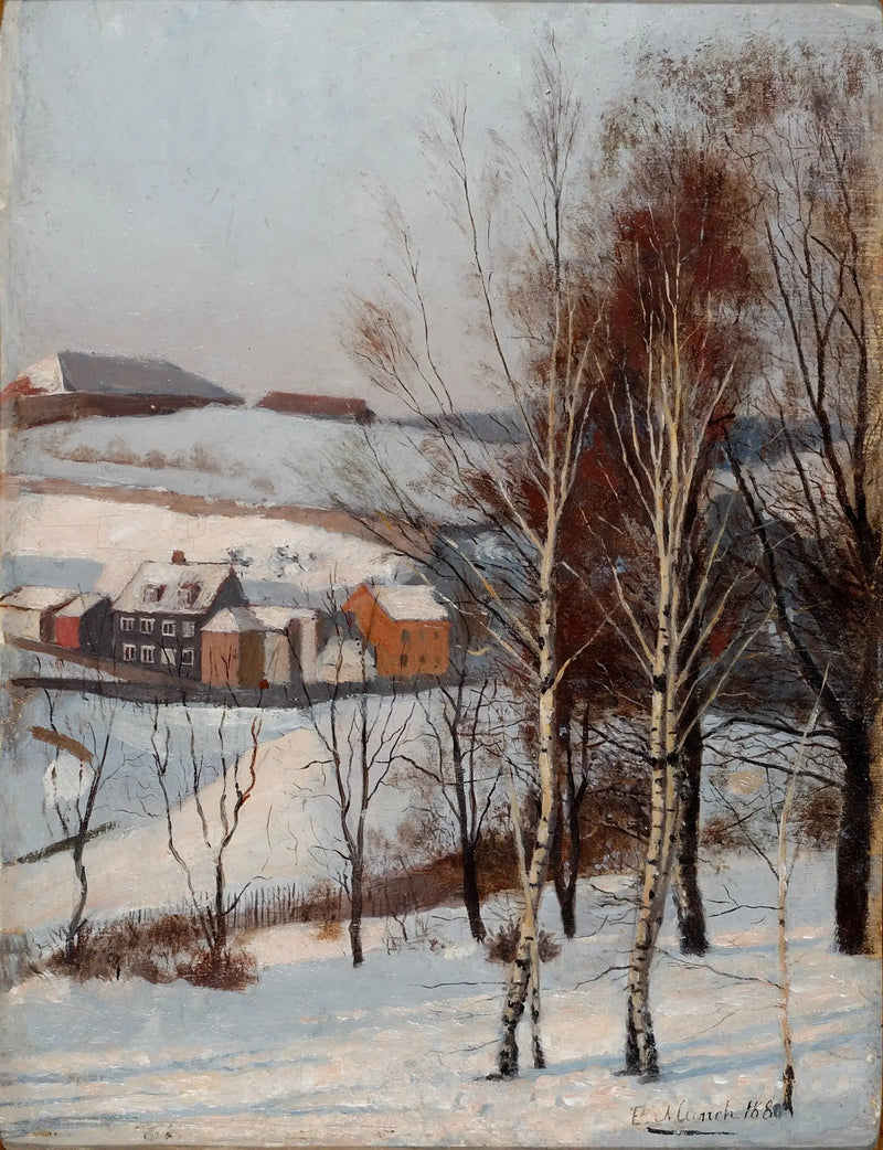 Aussicht von Fossveien - Edvard Munch