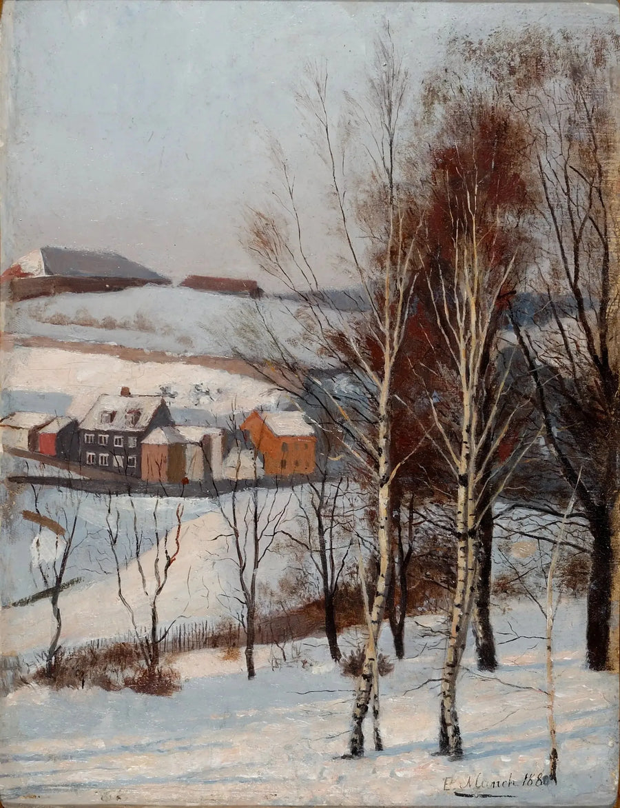 Aussicht von Fossveien - Edvard Munch