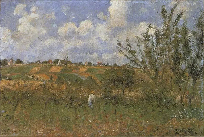Aussicht von der Küste der Gratte-Coqs, Pontoise - Camille Pissarro