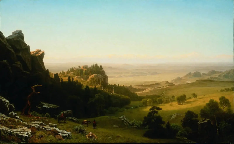 Blick von den Wind River Bergen, Wyoming - Albert Bierstadt