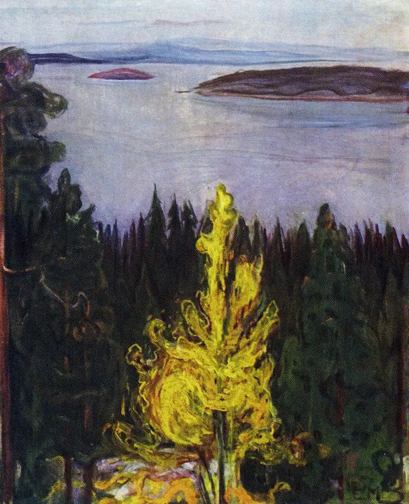 Blick von Nordstrand - Edvard Munch