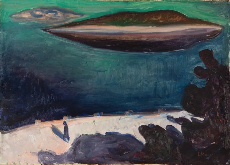 Blick von Nordstrand - Edvard Munch