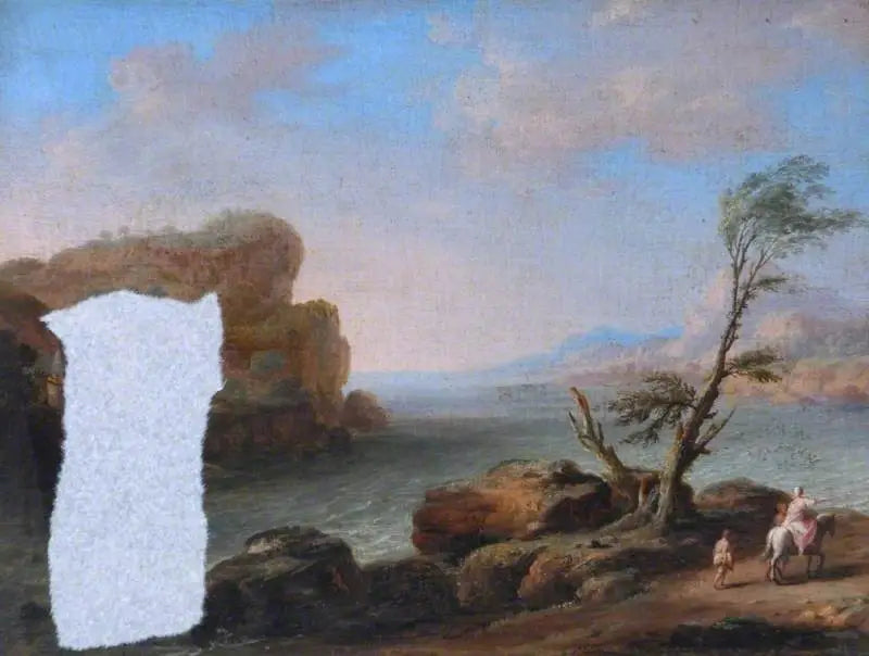 Blick vom Meeresufer mit Figuren - Claude Lorrain