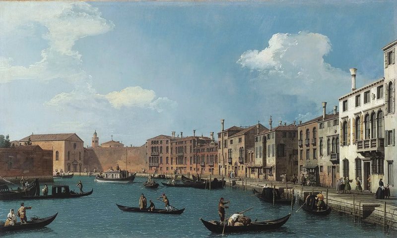 Blick auf den Santa Chiara-Kanal, Venedig - Canaletto