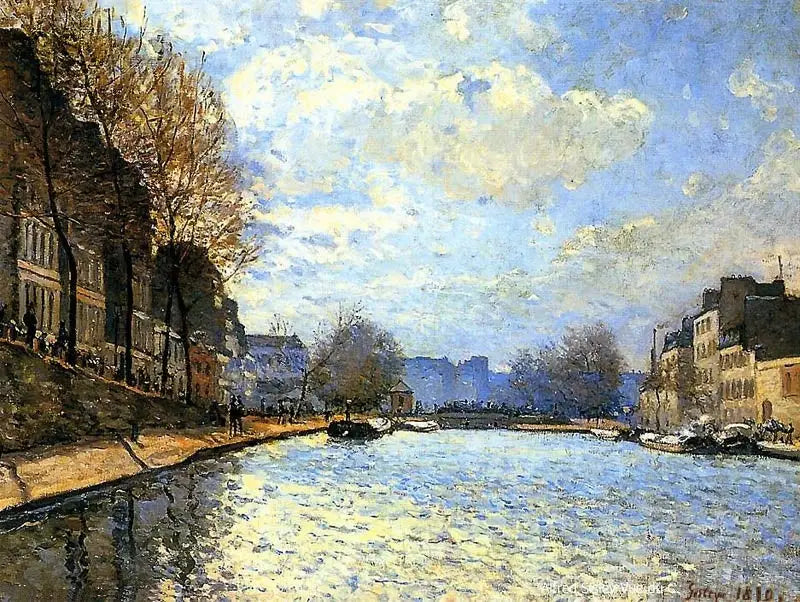 Blick auf den Kanal Saint-Martin - Alfred Sisley