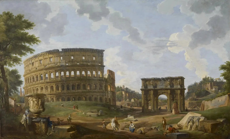Blick auf das Kolosseum - Giovanni Paolo Panini