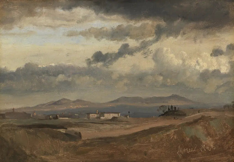 Blick auf das Kloster Sant'Onofrio auf dem Janiculum, Rom - Jean-Baptiste Camille Corot