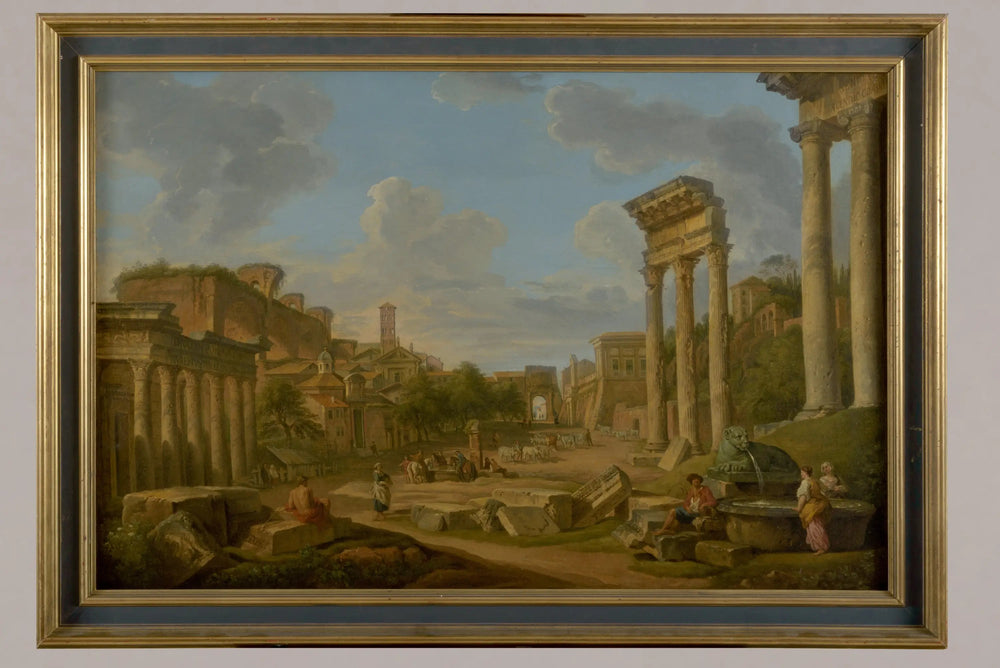 Vue du forum à Rome - Giovanni Paolo Panini image 1 reproduction réalisée par Alpha Reproduction
