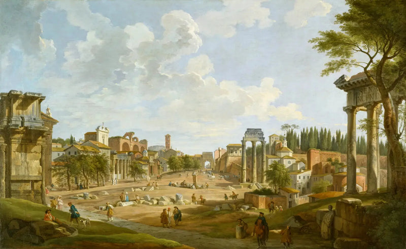 Blick auf das Römische Forum - Giovanni Paolo Panini