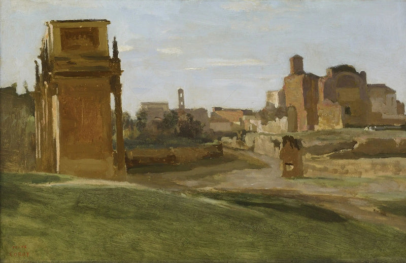Blick auf das Forum, Rom - Jean-Baptiste Camille Corot