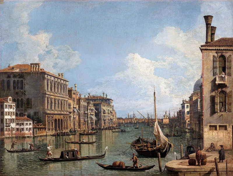 Blick auf den Großen Kanal zur Zollspitze - Canaletto