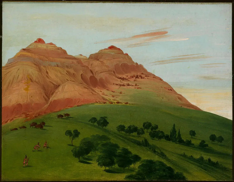 Blick auf den Grand Détour, 1900 Meilen über Saint-Louis - George Catlin