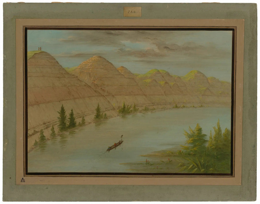 Blick auf den « Grand Détour », Haut-Missouri - George Catlin