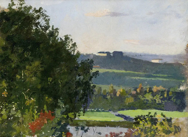Blick auf den Garten von Grüner - Edvard Munch