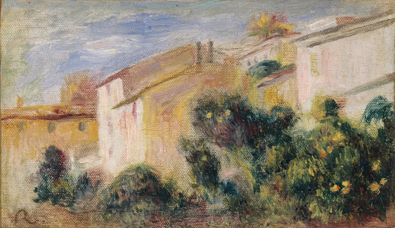 Blick auf den Garten der Villa - Pierre-Auguste Renoir