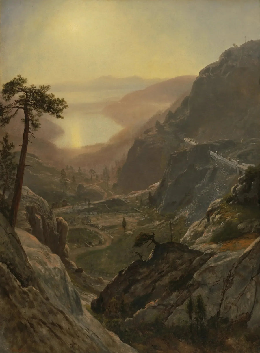 Blick auf den Donnersee, Kalifornien - Albert Bierstadt
