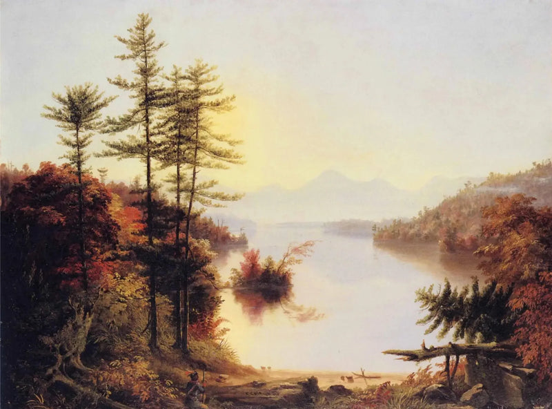Blick auf den See Winnipiseogee - Thomas Cole