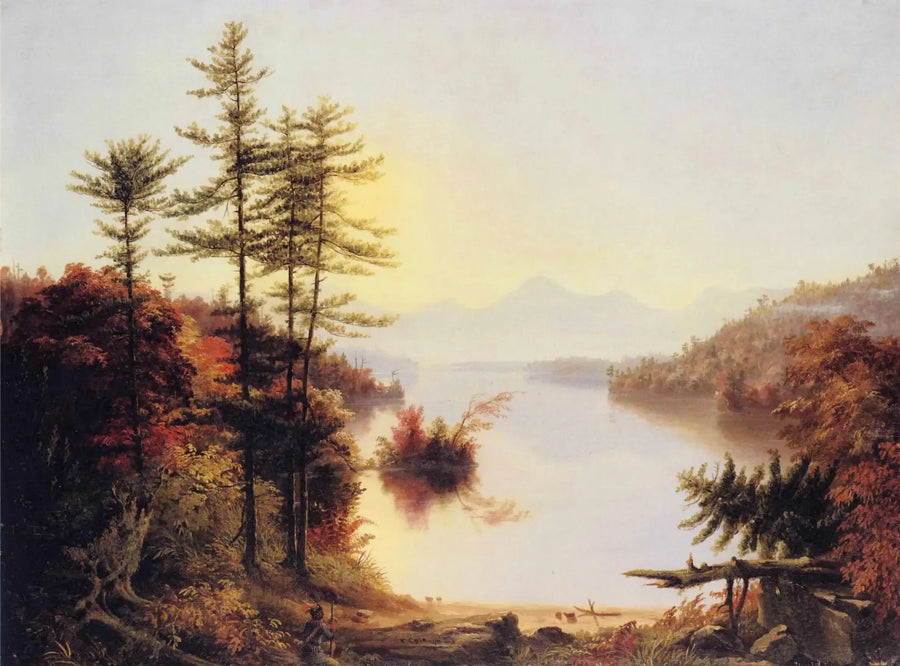 Blick auf den See Winnipiseogee - Thomas Cole
