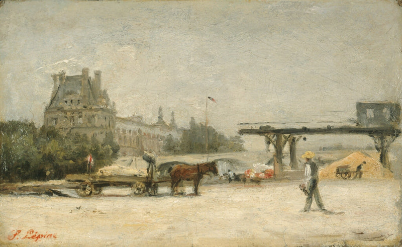 Blick auf den Louvre - Stanislas Lépiné