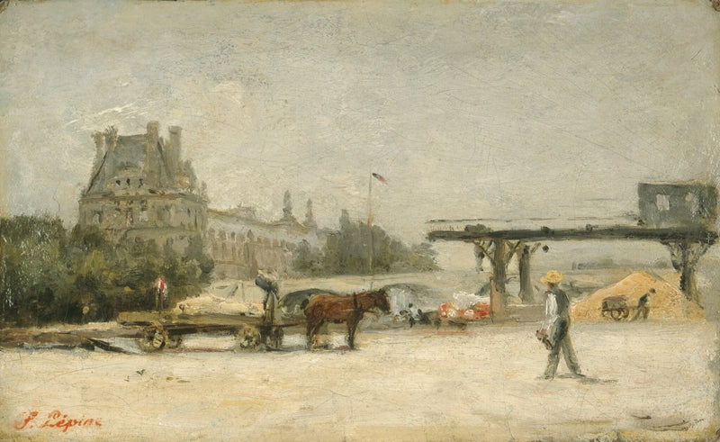 Blick auf den Louvre - Stanislas Lépiné