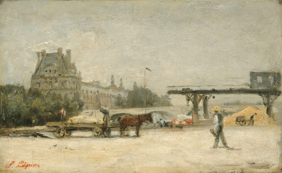 Blick auf den Louvre - Stanislas Lépiné