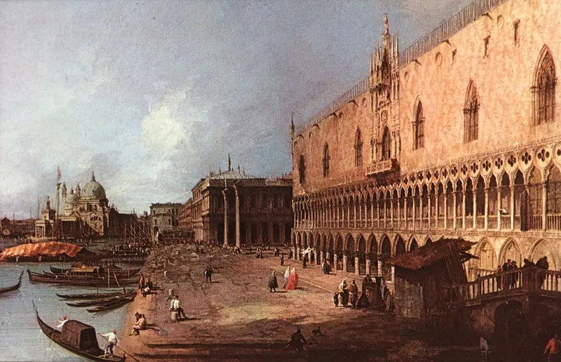 Blick auf den Molo, Venedig - Canaletto