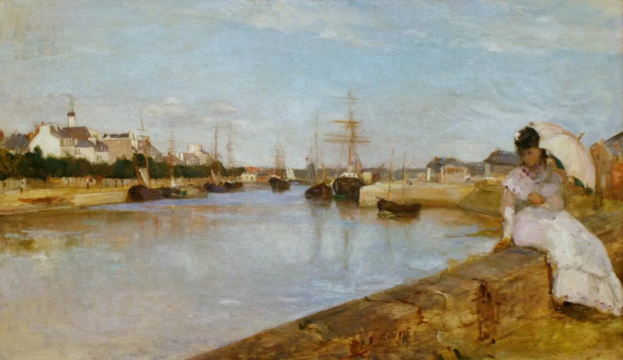 Blick auf den kleinen Hafen von Lorient - Berthe Morisot