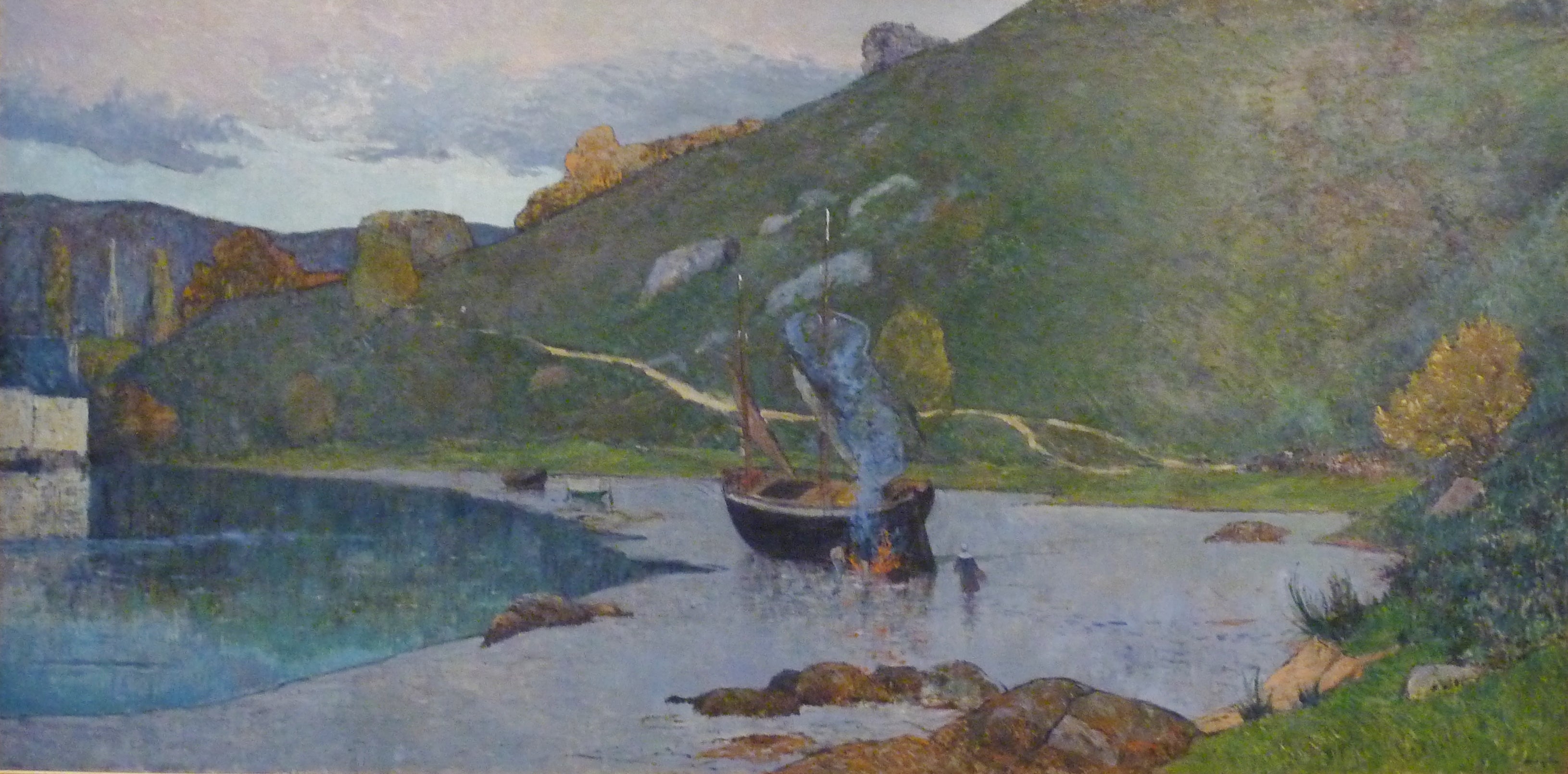 Vue du port de Pont-Aven - Maxime Maufra image 1 reproduction de peinture à l’huile