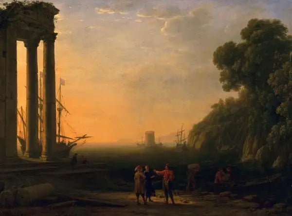 Blick auf den Hafen - Claude Lorrain