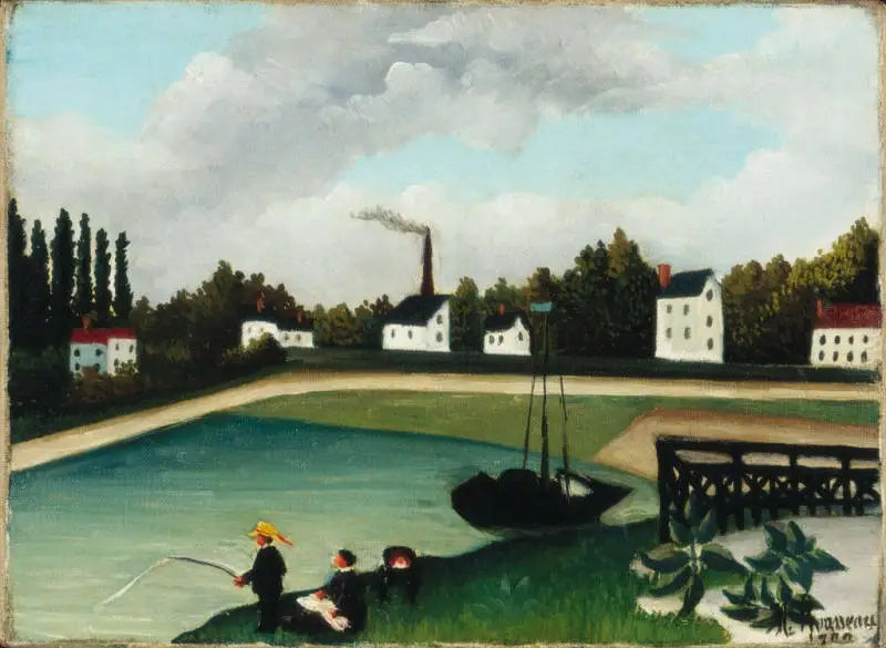 Blick vom Quai d'Ivry in der Nähe des Port à l'Anglais, Seine - Henri Rousseau