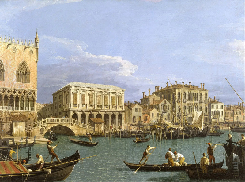 Blick auf die Riva degli Schiavoni, Venedig - Canaletto