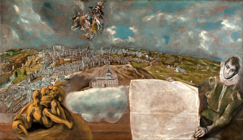 Aussicht und Plan von Toledo - El Greco