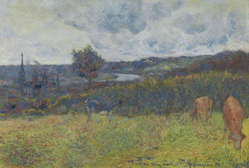 Gesamtansicht von Rouen - Paul Gauguin