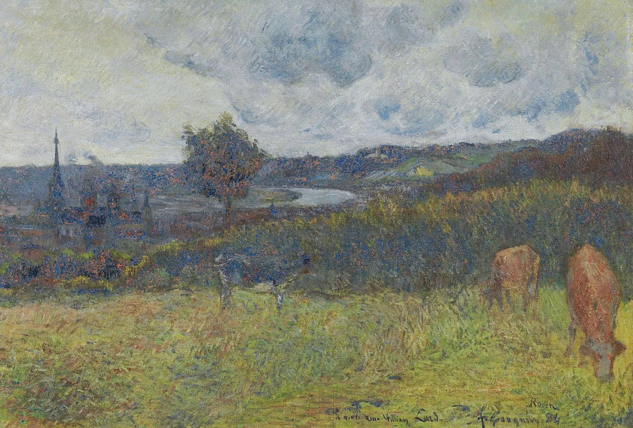 Gesamtansicht von Rouen - Paul Gauguin