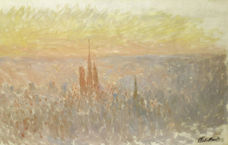 Gesamtansicht von Rouen W1315 - Claude Monet