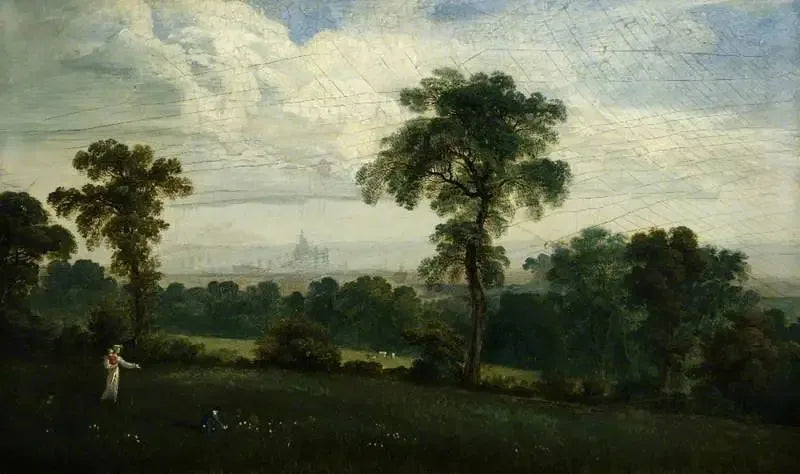 Fernsicht auf London - John Martin