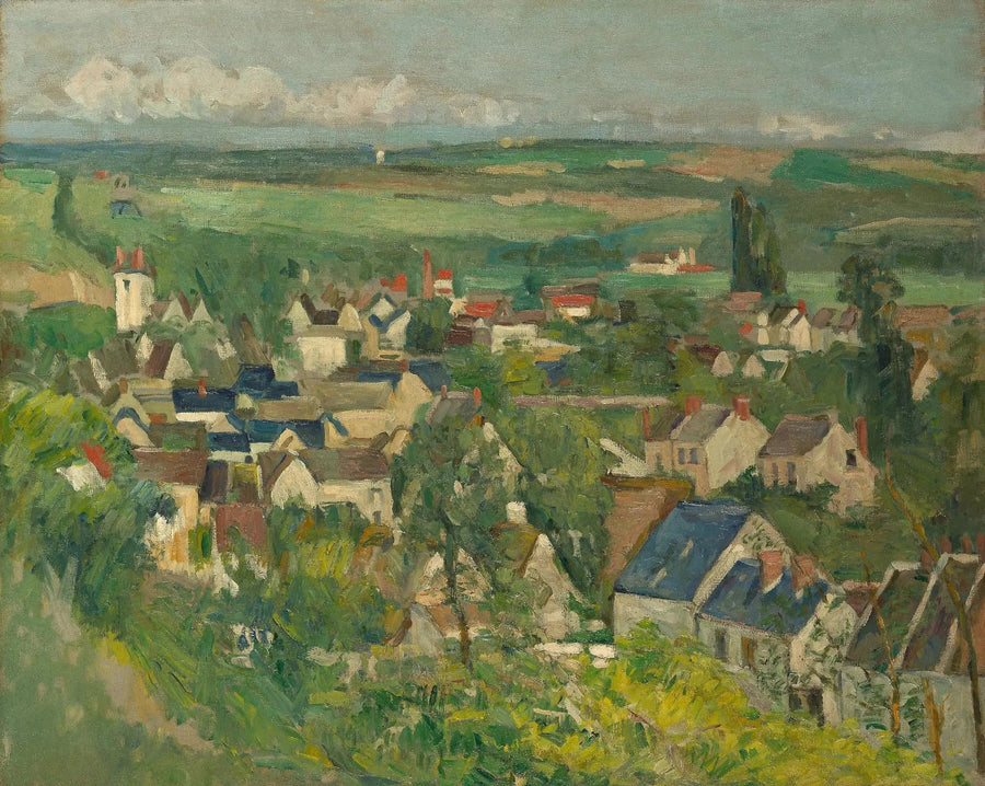 Panoramablick auf Auvers-sur-Oise - Paul Cézanne