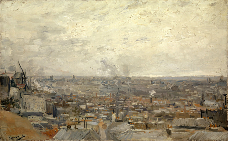Ansicht von Paris, Preise ab Montmartre - Vincent van Gogh