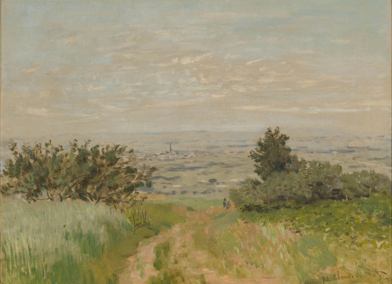 Blick auf die Ebene von Argenteuil, Sannois-Hügel W220 - Claude Monet