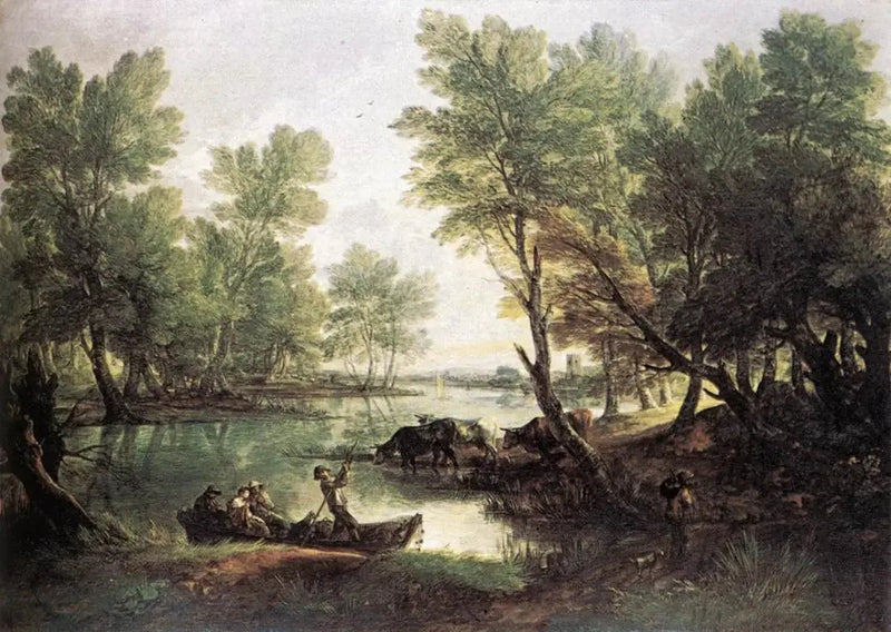Blick in der Nähe von King's Bromley, am Trent, Staffordshire - Thomas Gainsborough