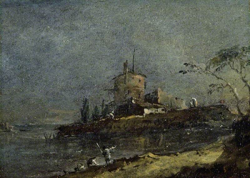 Blick in der Nähe von Venedig - Francesco Guardi